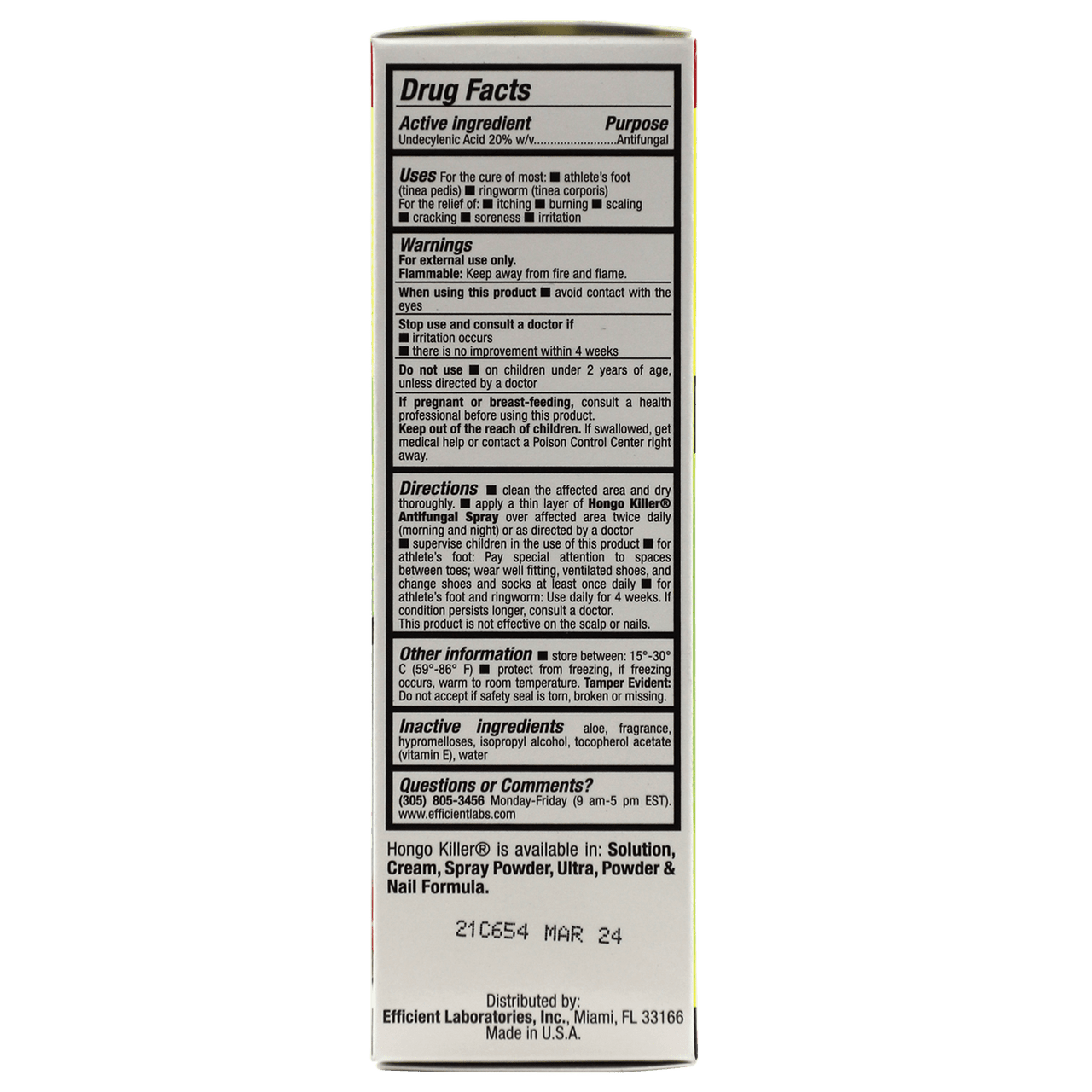 Hongo Killer Antifungal Spray, 1.5 Oz