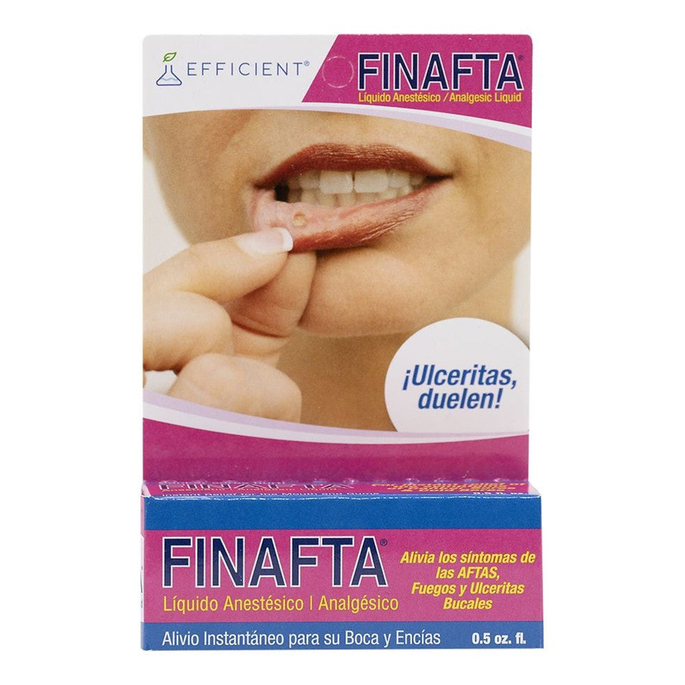Finafta Liquid Canker Sore Relief Mouth and Gums, 0.5 Oz
