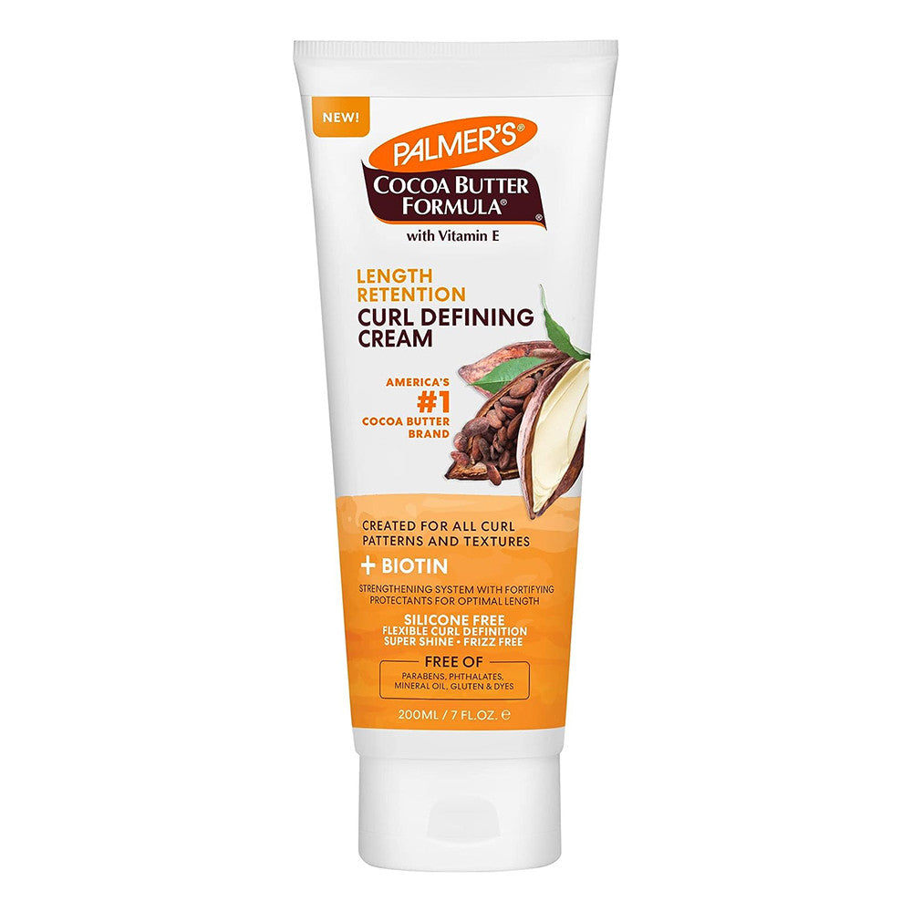Palmers Cocoa Butter and Biotin Length Retention Curl Defining Cream, 7 Oz