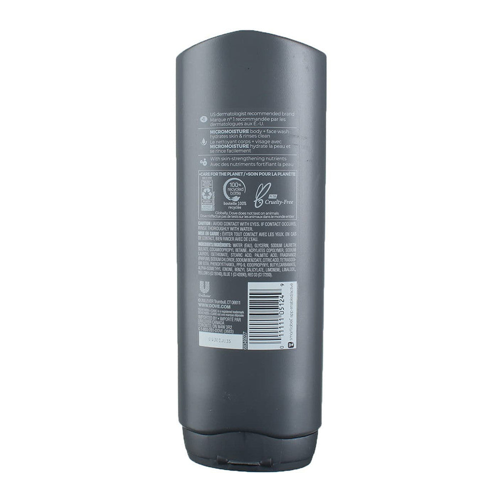 Dove Men Plus Care Hydrating Body and Face Wash, Clean Comfort, 18 Oz