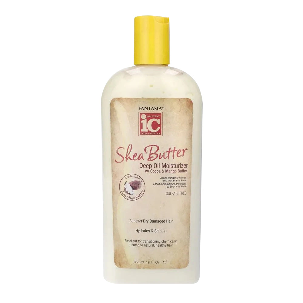 Fantasia IC Shea Butter Deep Oil Moisturizer for Hydrates and Shines Hair 12Oz (355ml)