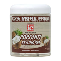 Fantasia IC Hair Polisher Coconut Styling Gel, 20 Oz