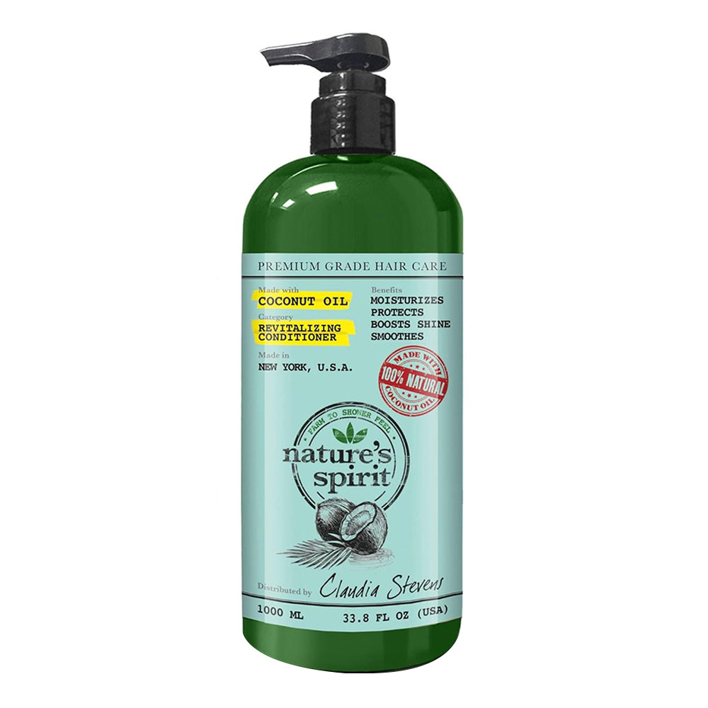 Natures Spirit Coconut Oil Revitalizing Conditioner, 33.8 Oz