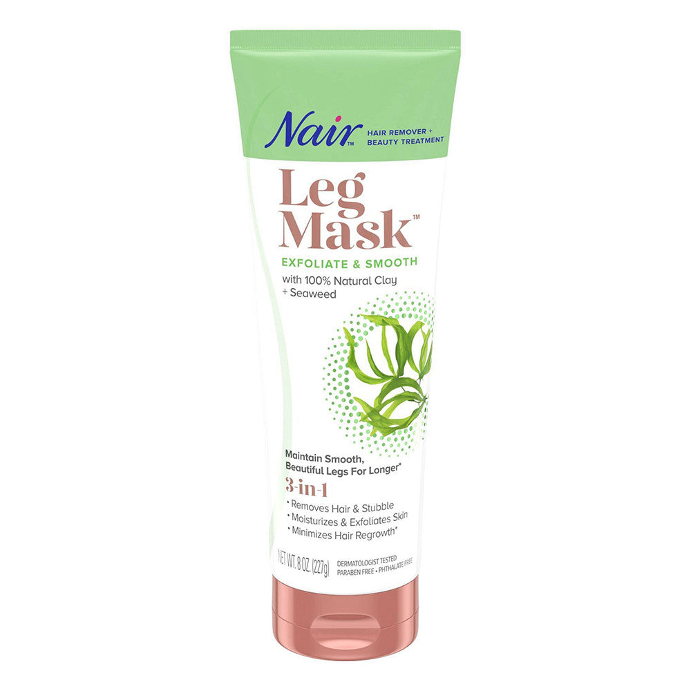 Nair Hair Remover Leg Mask With Clay and Seaweed, 8 Oz