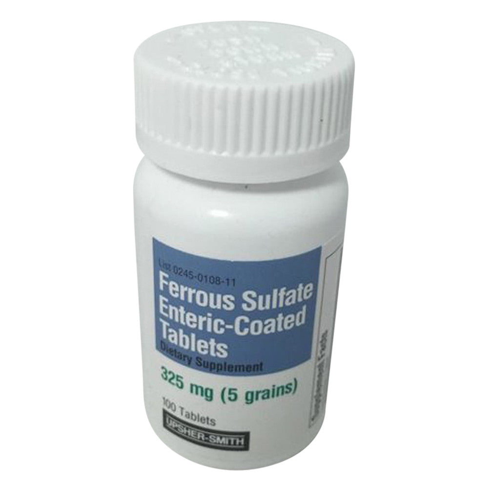 Upsher Smith Ferrous Sulfate Enteric Energy Coated Tablets, 100 Ea