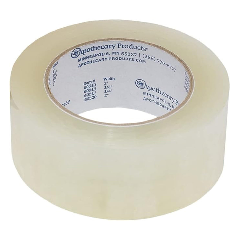 Apothecary Products Packaging Tape For Labels on Containers 2 in Width 72 Yards Length 1Ea