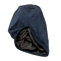 Adama Satin Lined Jersey Beanie, Navy Color, 1 Ea
