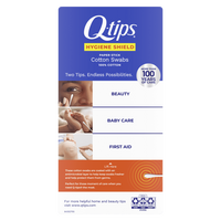 Q-Tips Antibacterial Cotton Swabs For Clean Ears, 300 Ea