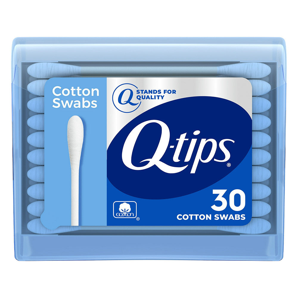 Q-Tips Cotton Swabs Purse Pack For Makeup Application - 30 Ea, 3 Pack