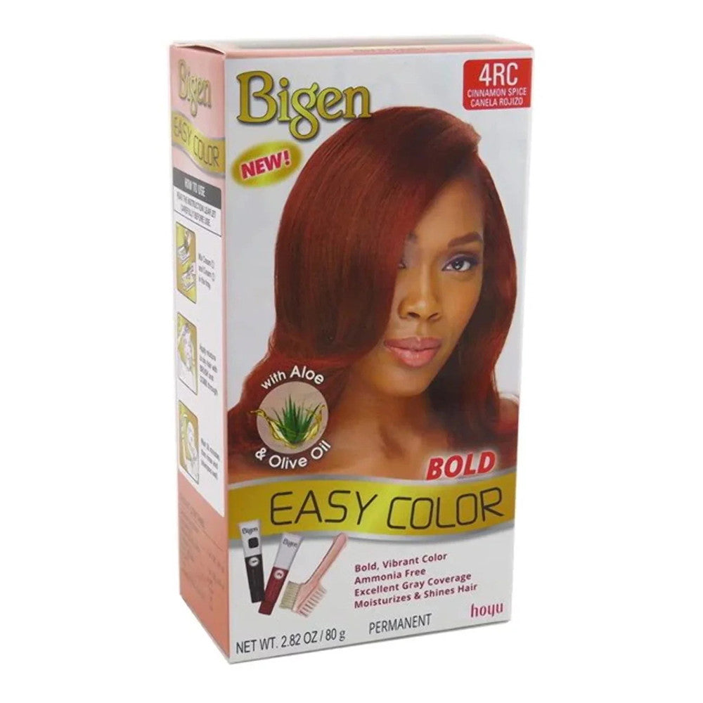 Bigen Permanent Bold Easy Color with Aloe and Olive Oil, 4RC Cinnamon Spice, 1 Ea