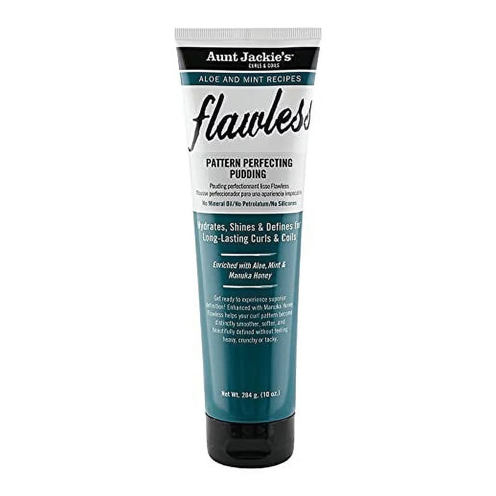 Aunt Jackies Aloe and Mint Recipes Flawless Pattern Perfecting Pudding for Shine Curls, 10 Oz