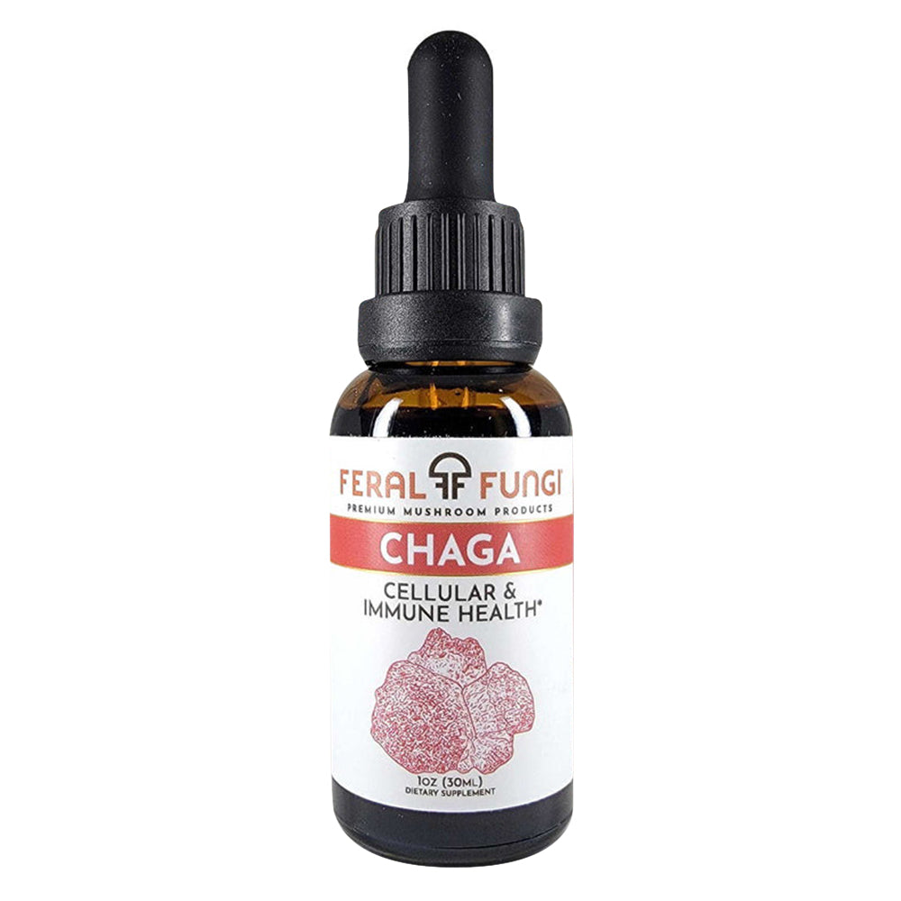 Feral Fungi Chaga for Cellular Health and Immune Support 1Oz (30ml)