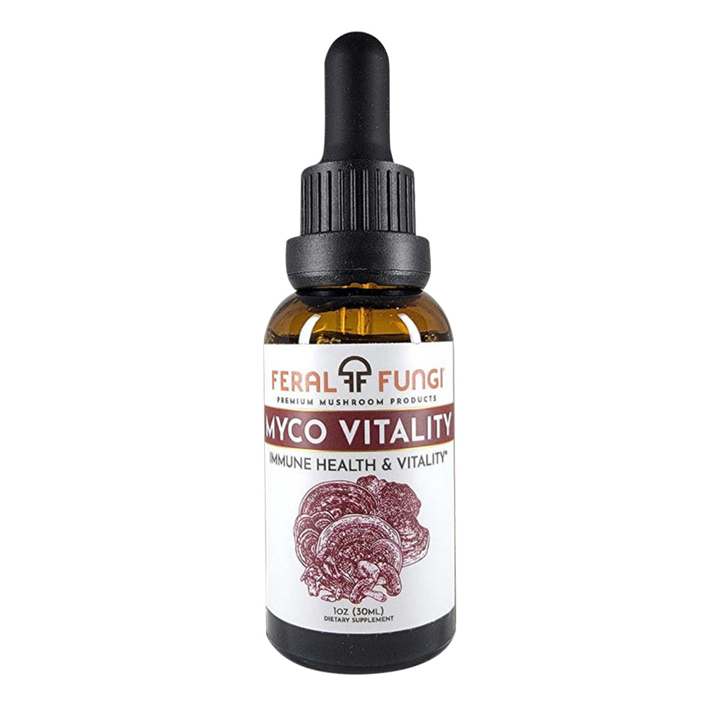 Feral Fungi Myco Vitality for Immune Health and Daily Vitality 1Oz (30ml)