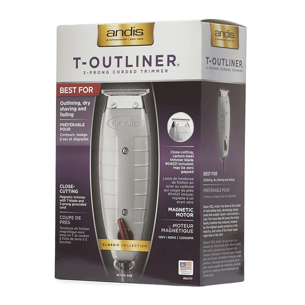 Andis T Outliner 3 Prong Corded Trimmer, 1 Ea