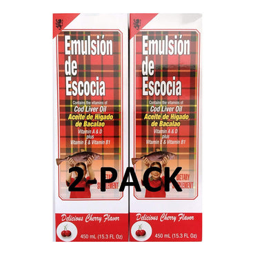 Emulsion De Escocia Cod Liver Oil, Cherry Flavor, 15.3 Oz
