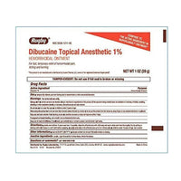 Rugby Dibucaine Topical Anesthetic 1 Percent Hemorrhoidal Ointment, 1 Oz