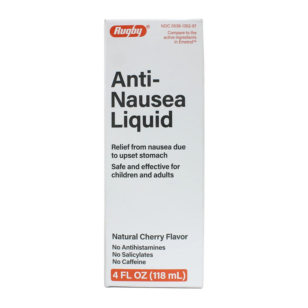 Rugby Anti Nausea Liquid, Natural Cherry Flavor, 4 Oz