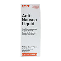 Rugby Anti Nausea Liquid, Natural Cherry Flavor, 4 Oz