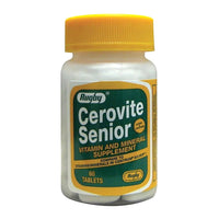 Rugby Cerovite Senior Vitamin and Mineral Supplement Tablets, 60 Ea