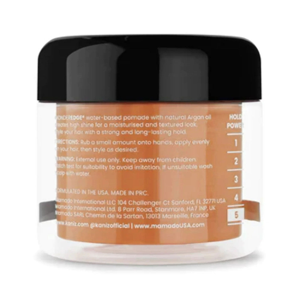 Kaniz Wonder Edge Strong Hold Water Based Pomade with Argan Oil, Coconut Banana, 4 Oz