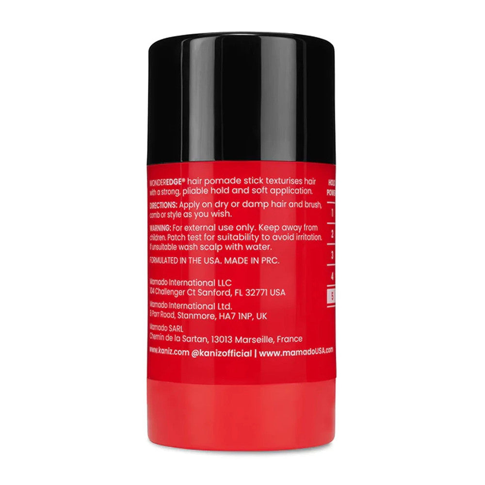 Kaniz Wonder Edge Strong Hold Hair Pomade Stick with Argan Oil, Strawberry, 2.36 Oz
