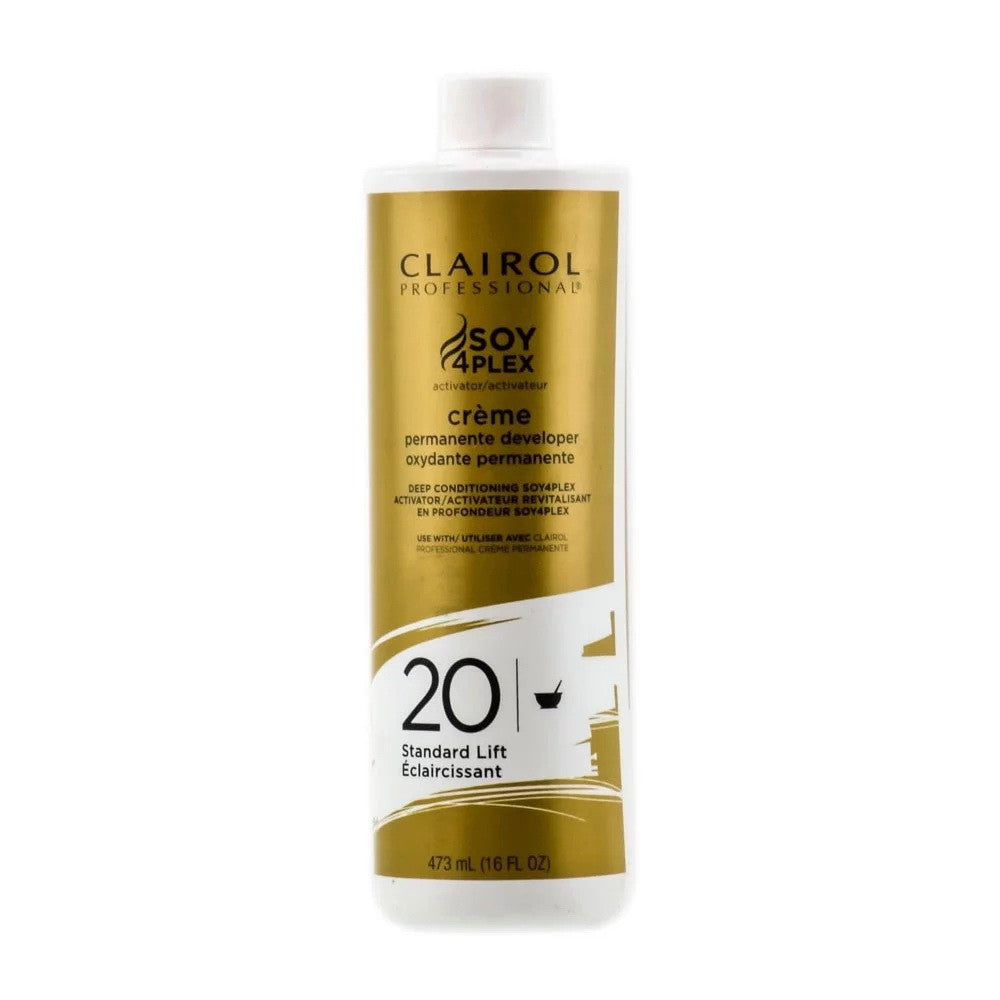 Clairol Professional Soy 4 Plex Creme Permanent Developer 20 Volume Standard Lift, 16 Oz