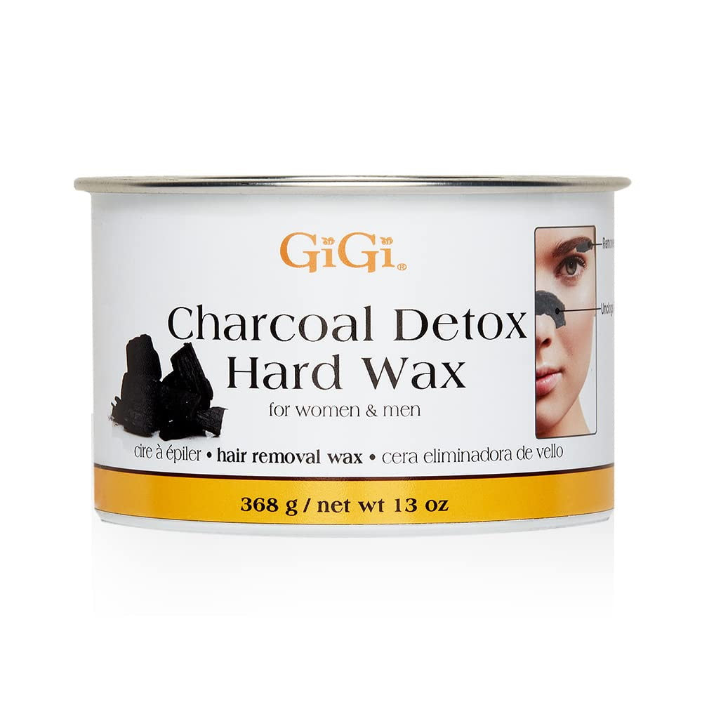 Clubman GiGi Charcoal Detox Hard Wax, Hair Removal Wax, 13 Oz