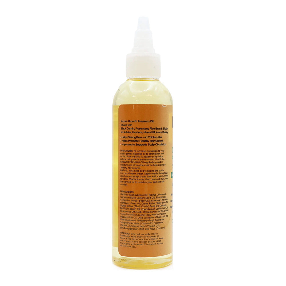 Kuza Growth Premium Oil Hair and Scalp Treatment with Biotin, 4 Oz