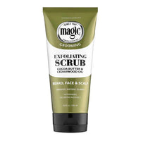 Magic Grooming Exfoliating Beard, Face and Hair Scrub with Cocoa Butter and Cedarwood Oil, 6.8 Oz
