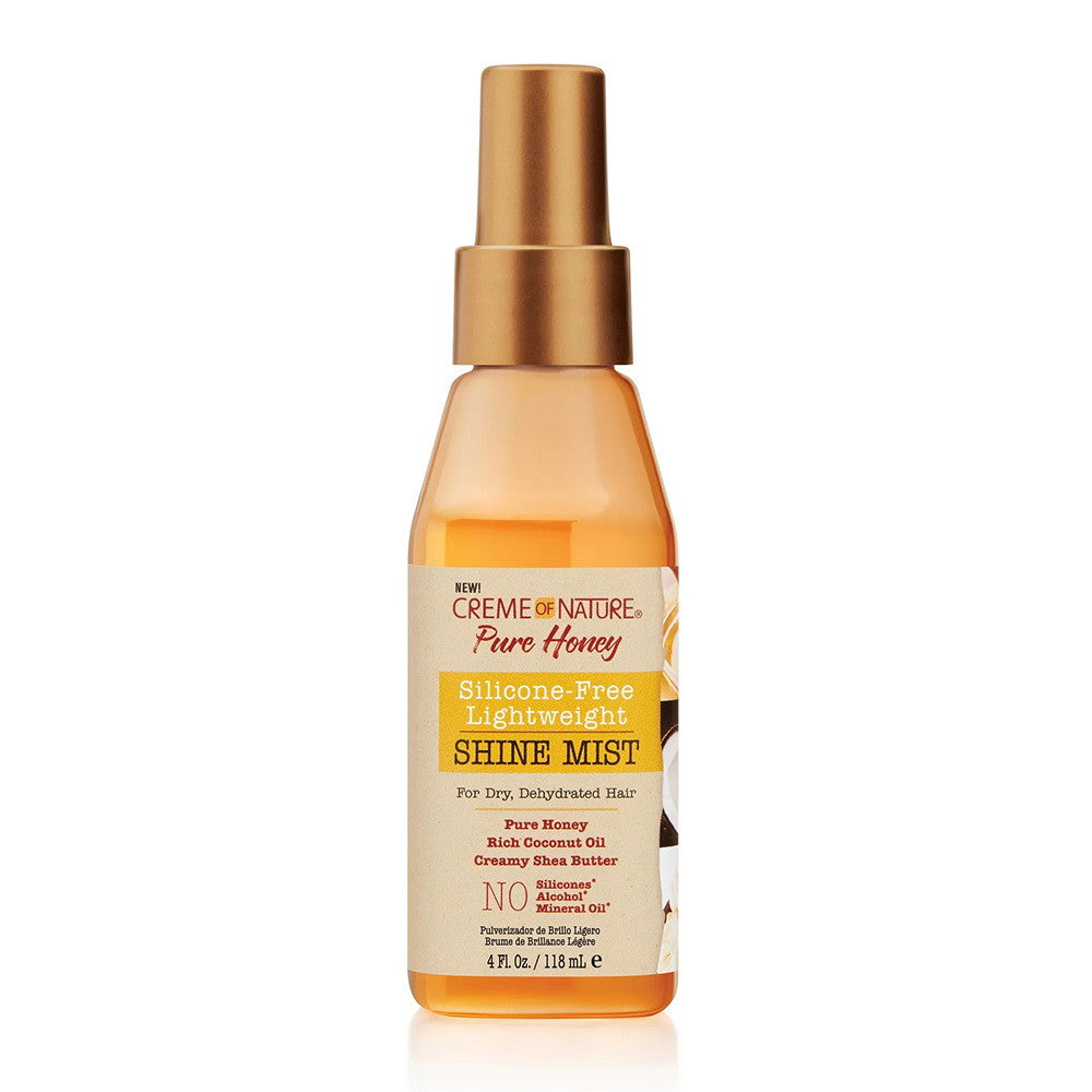 Creme of Nature Pure Honey Silicone Free Lightweight Shine Mist, 4 Oz