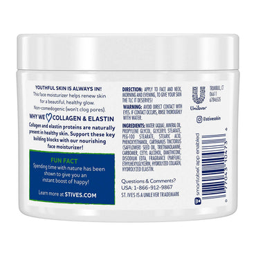 St Ives Collagen Elastin Renewing Moisturizer, 10 Oz
