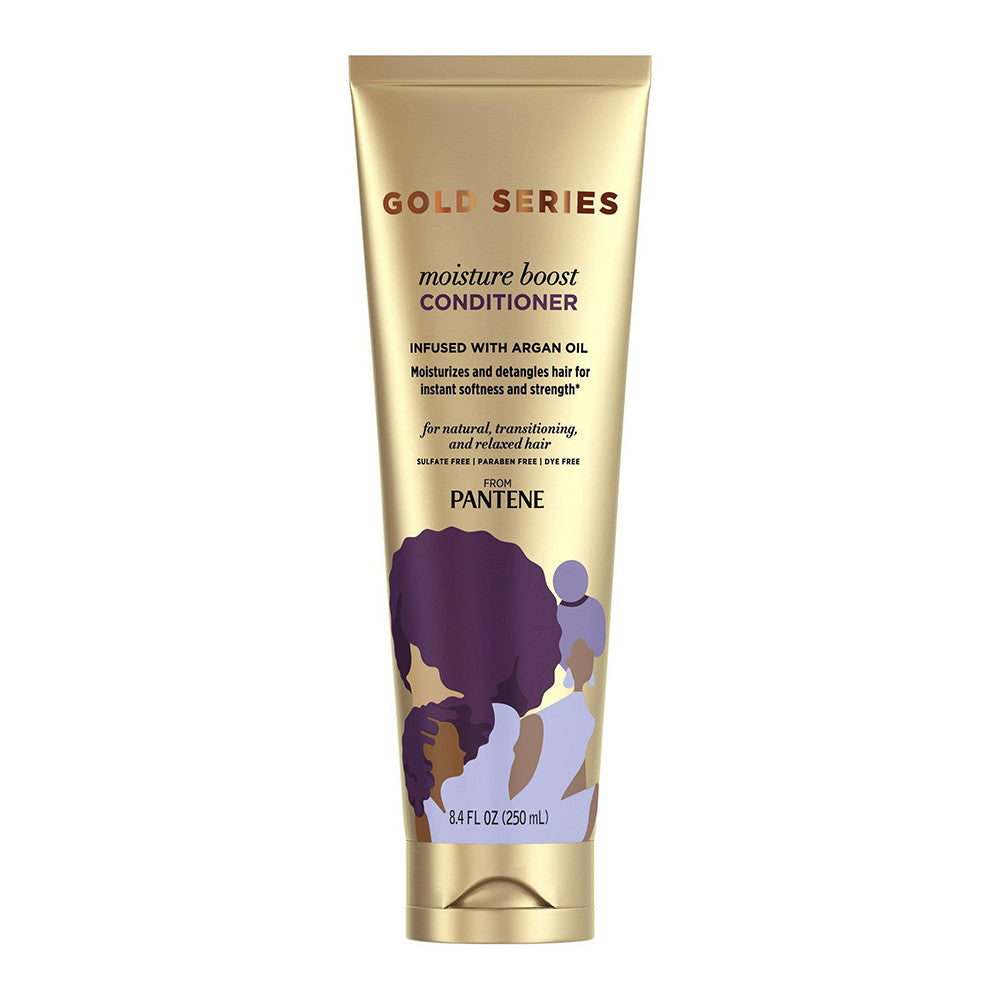 Pantene Gold Series Moisture Boost Conditioner Infused with Argan Oil, 8.4 Oz