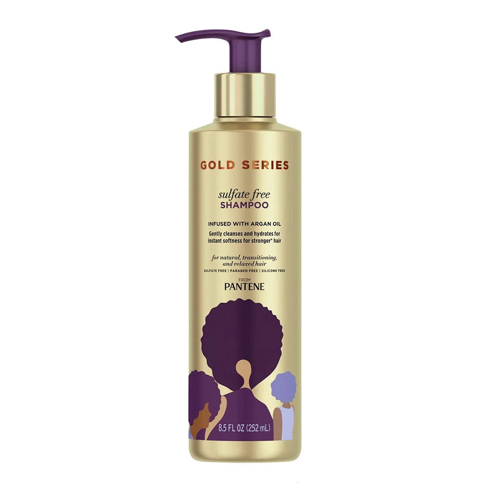 Pantene Gold Series Sulfate Free Shampoo, 8.5 Oz