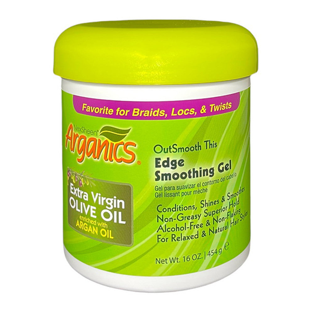 Arganics Olive Oil Edge Smoothing Gel, 16 Oz