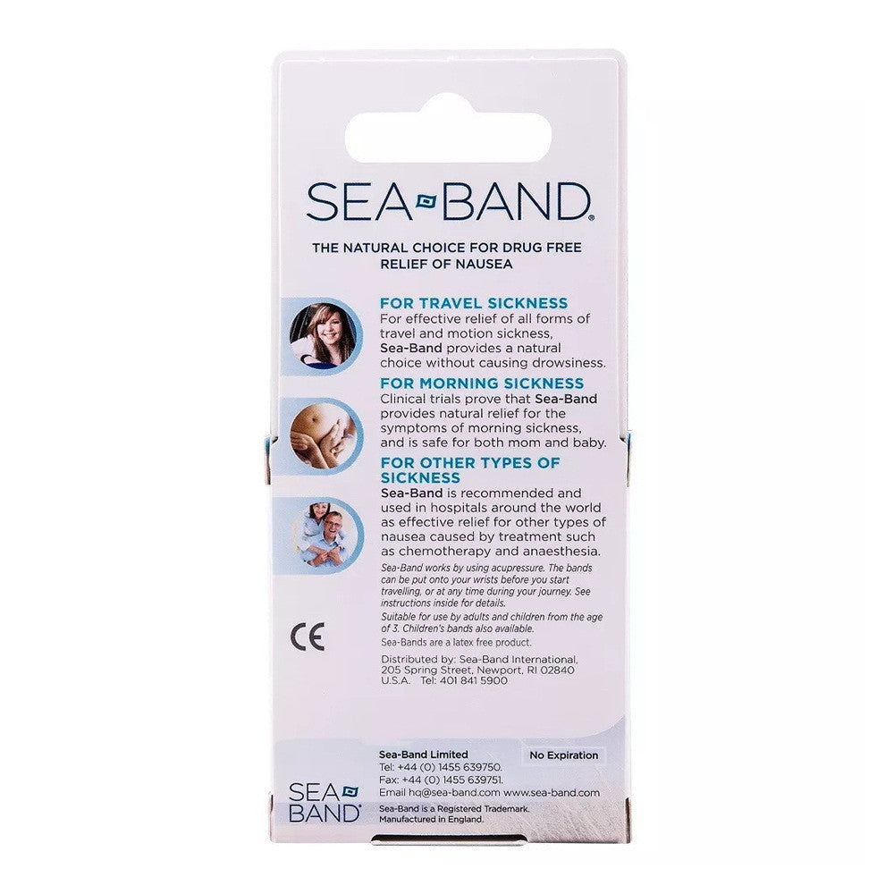 Sea-Band Travel And Morning Sickness Relief Acupressure Wrist Bands - 1 Pair