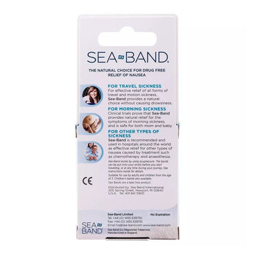Sea-Band Travel And Morning Sickness Relief Acupressure Wrist Bands - 1 Pair