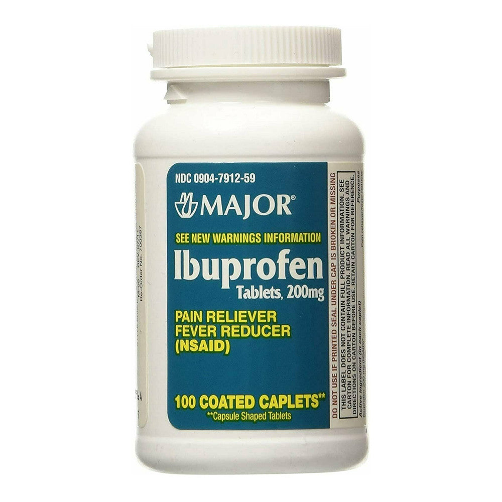 Ibuprofen 200 Mg Pain Reliever and Fever Reducer Tablets, 100 Ea