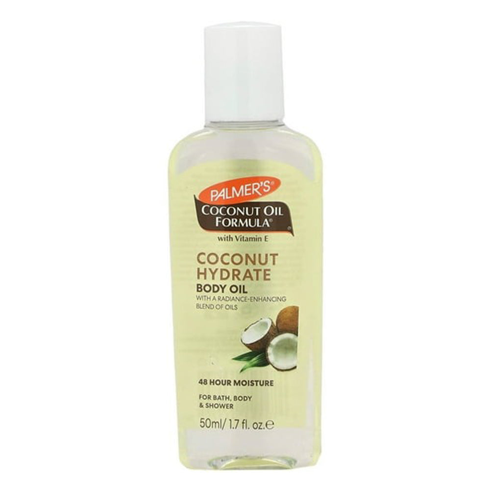 Palmers Coconut Hydrate Body Oil with Coconut Oil Formula for Bath and Body 1.7Oz (50ml)
