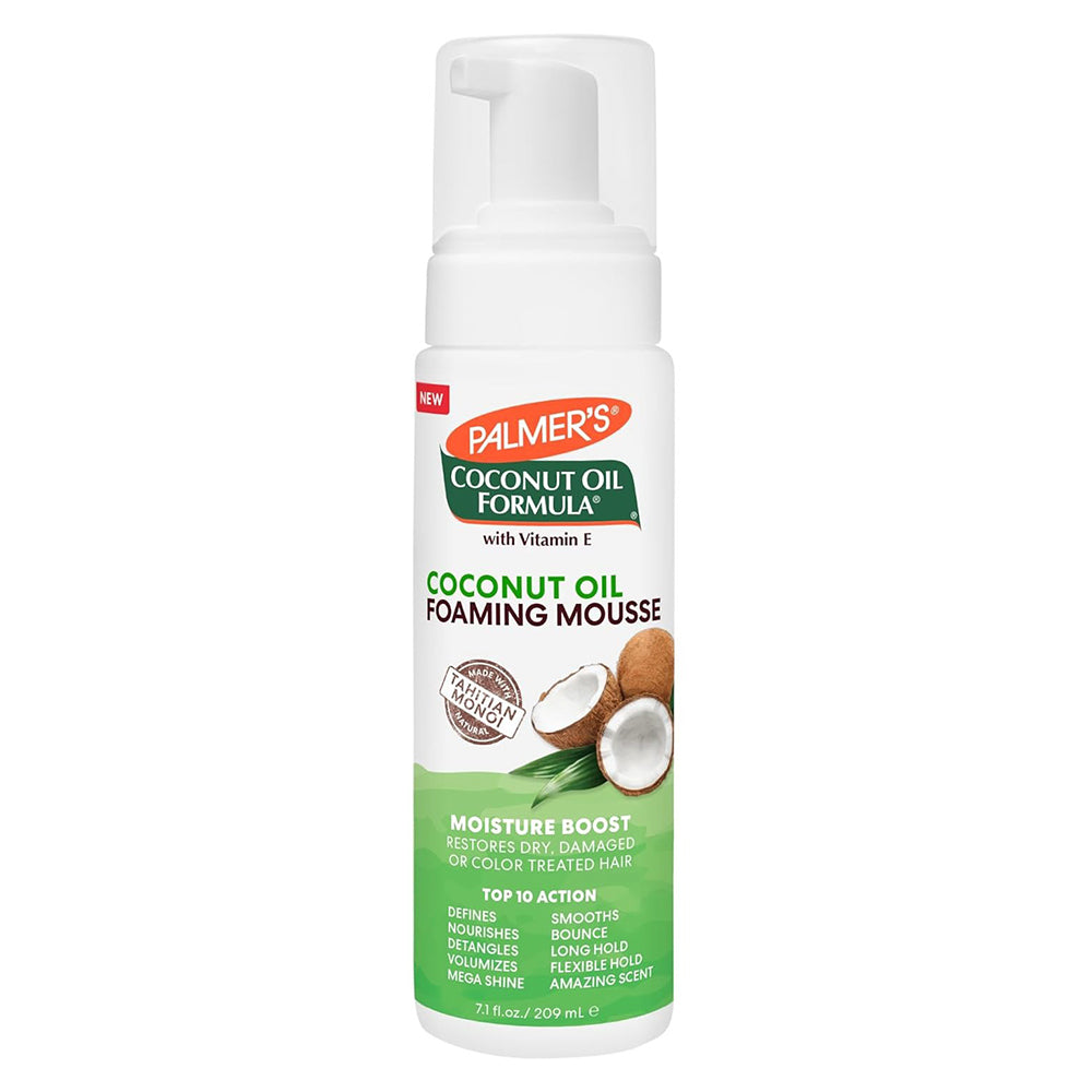 Palmers Coconut Oil Foaming Mousse Curl Defining Styling Foam 7.1Oz (209ml)