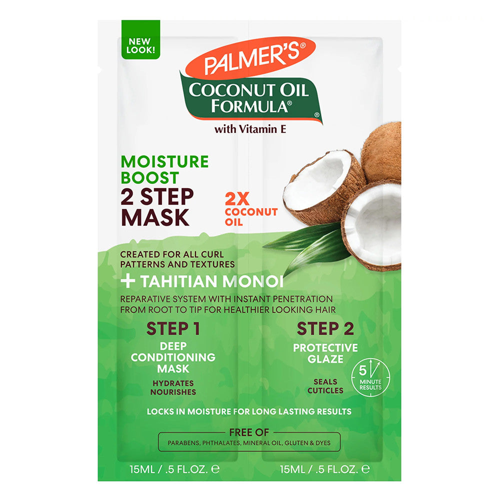 Palmers Coconut Oil Formula Moisture Boost 2-Step Mask, 1 Oz