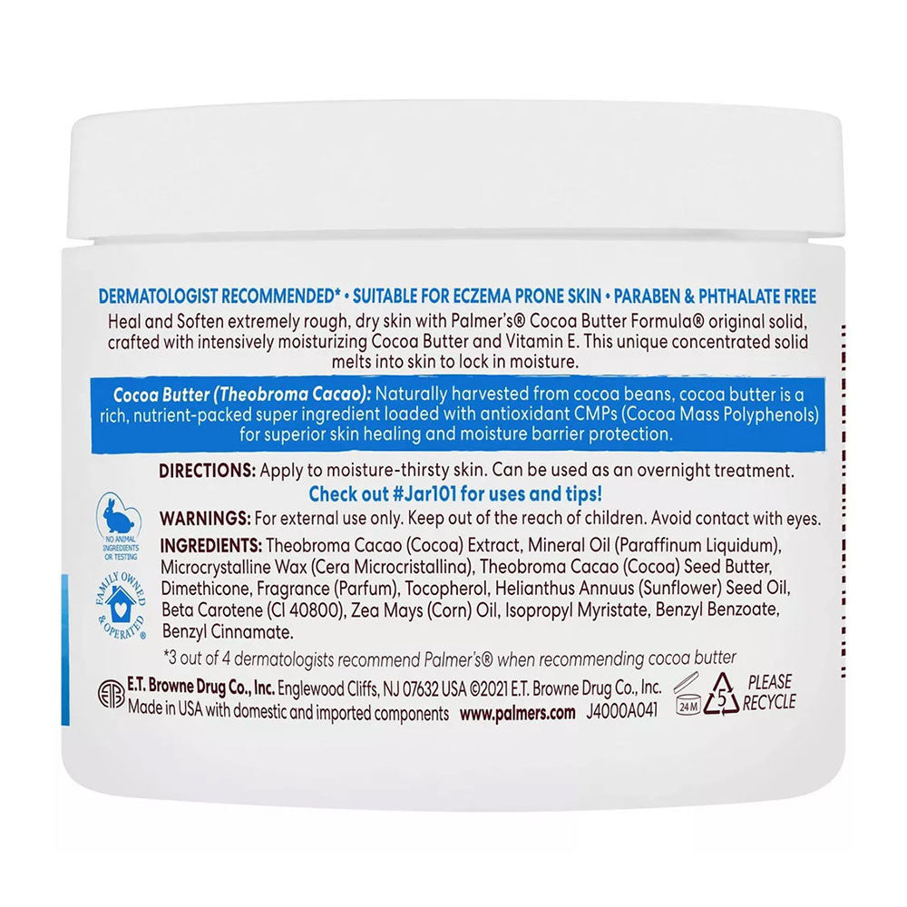Palmers Cocoa Butter Formula Moisturizing Lotion Jar With Vitamin E, 3.5 Oz