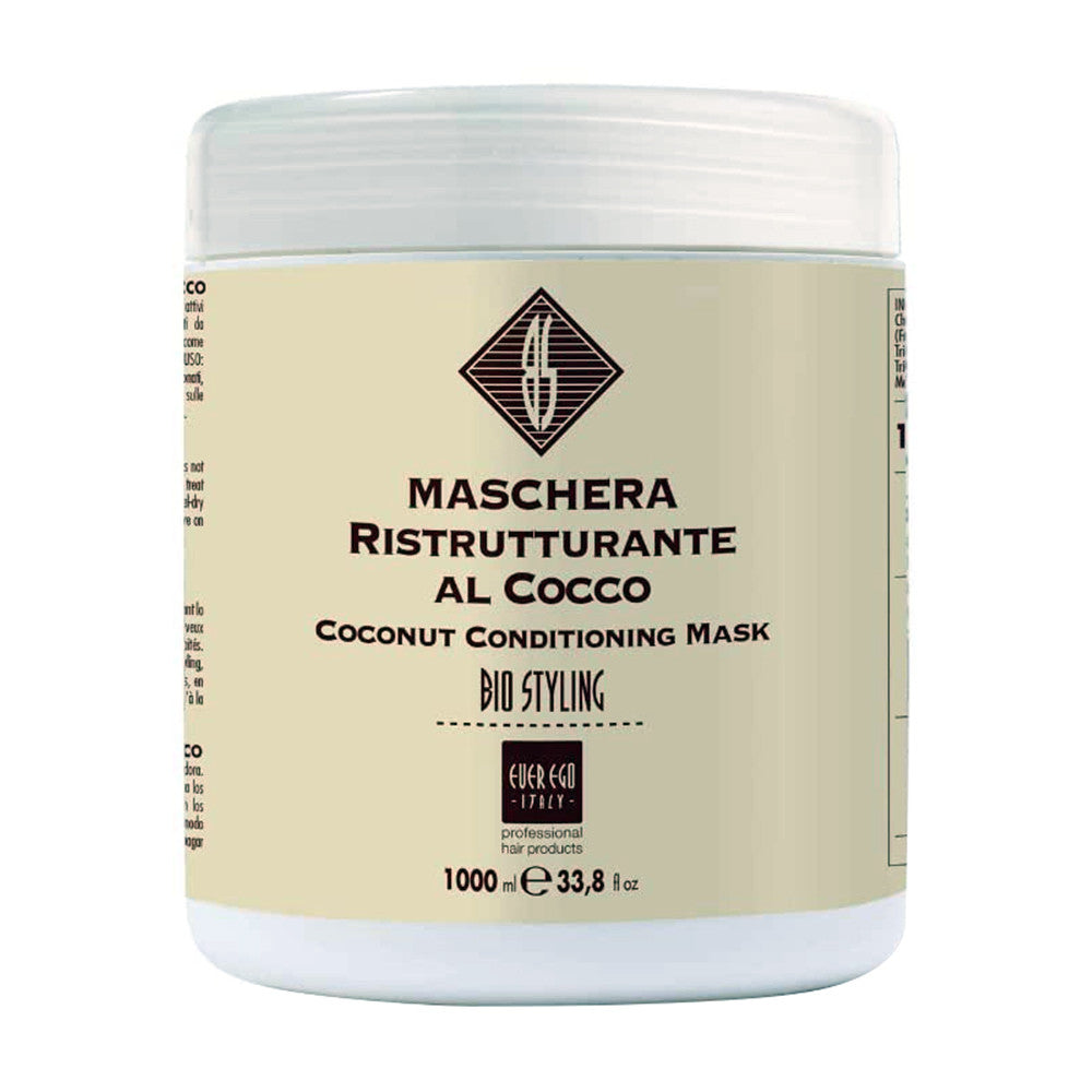 Ever Ego Bio Styling Coconut Hair Conditioning Mask, 33.8 Oz