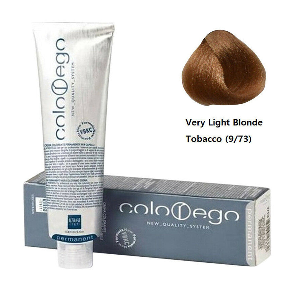 Ever Ego Permanent Hair Colouring Cream, 9/73 Very Light Blonde Tobacco, 3.38 Oz