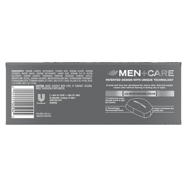 Dove Men And Care Exfoliating Beauty Bar Soap, Charcoal And Clay, 6 Ea, 3.75 Oz