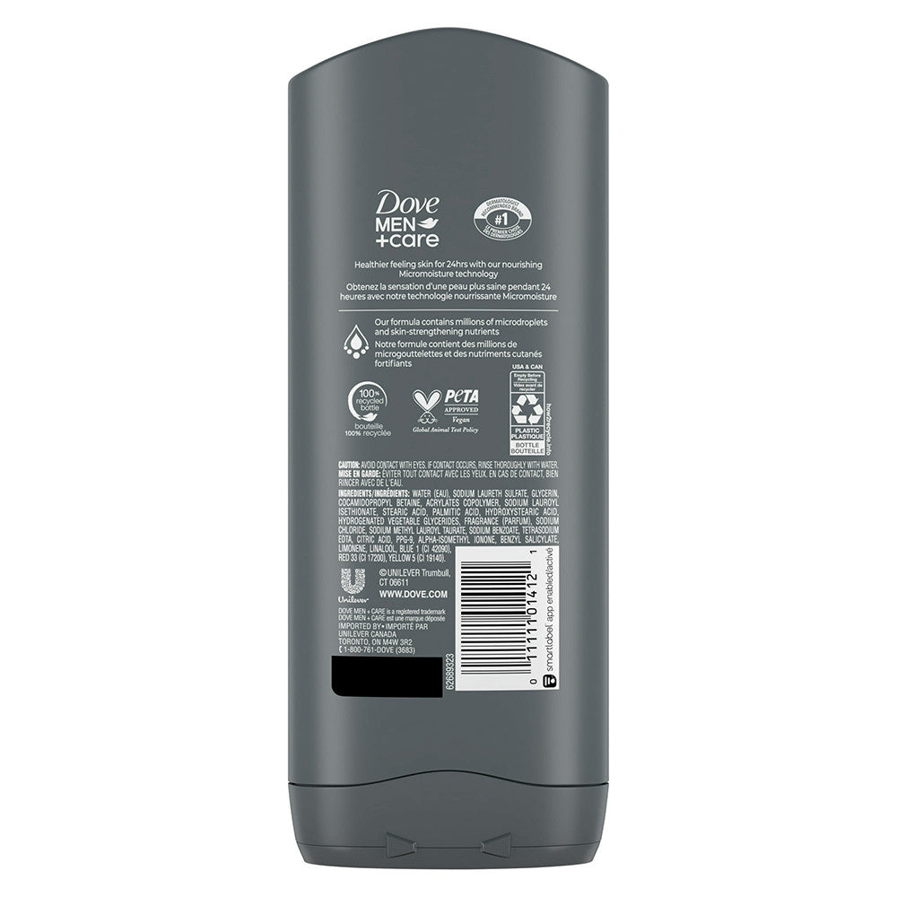 Dove Men Plus Care Clean Comfort Body And Face Wash, 13.5 Oz