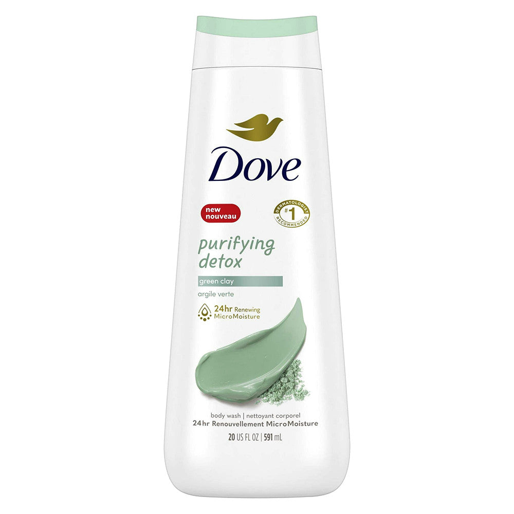 Dove Purifying Detox Nourishing Body Wash for Dry Skin, 22 Oz