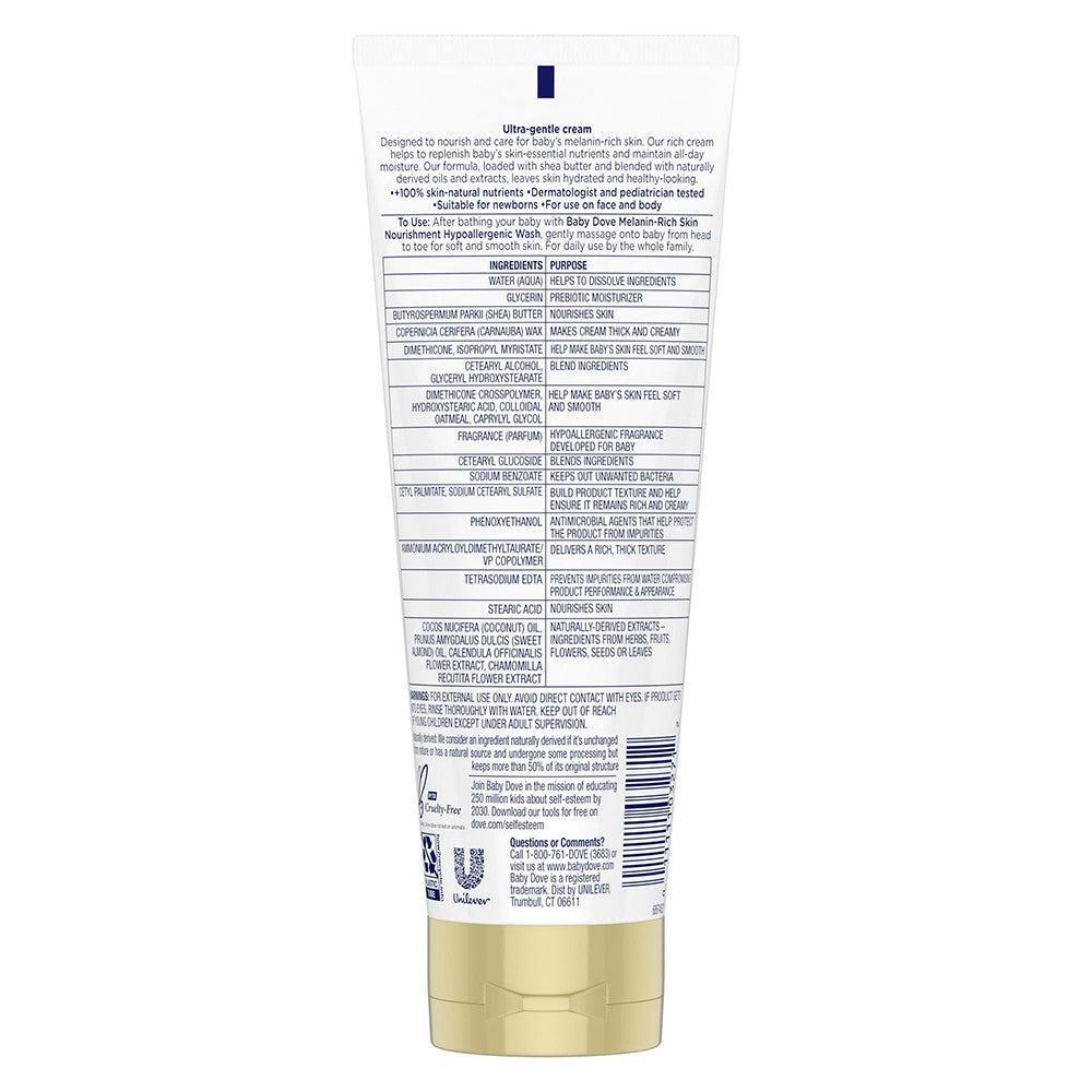 Baby Dove Sensitive Skin Care Hypoallergenic Cream, 8 Oz
