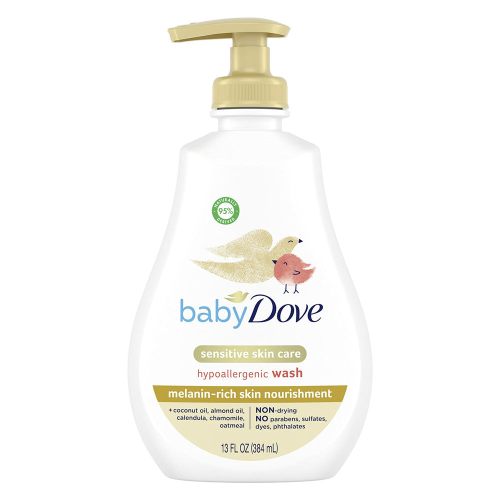 Baby Dove Sensitive Skin Care Hypoallergenic Wash, 13 Oz