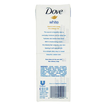 Dove Original Moisturizer Cream Bar, White, 6 Ea, 3.17 Oz
