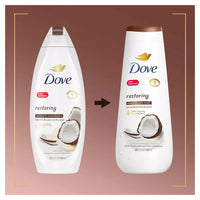 Dove Beauty Restoring Coconut Butter & Cocoa Butter Nourishing Body Wash, 20 Oz